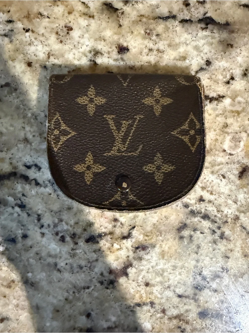 Louis Vuitton Monogram Canvas Coin Pouch in Brown and Tan